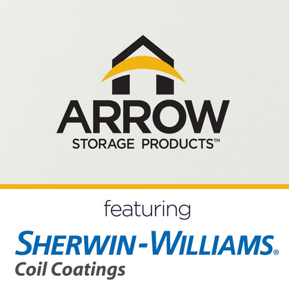 Arrow 20' x 9' Two-Sided Carport Enclosure Wall Kit for 7' or 9' Carports, Heavy-Duty Galvanized Steel Carport Enclosure Panel, 2 Walls, Eggshell