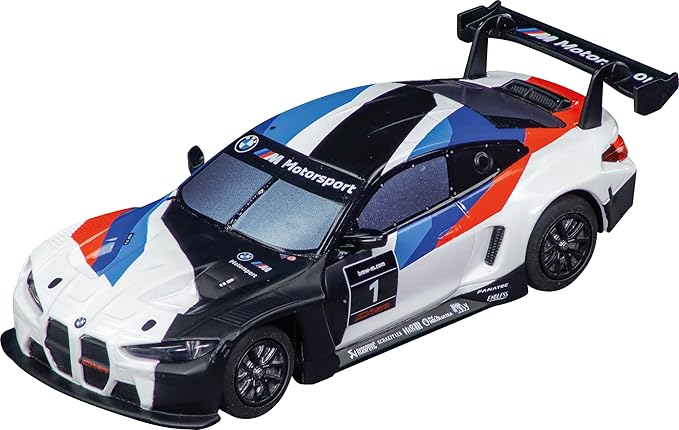 Carrera Hybrid Racing Car BMW M4 GT3 BMW M Motorsport No.1 1:50 Scale Front and Rear Lights USB-C Rechargeable RC Additional Vehicle