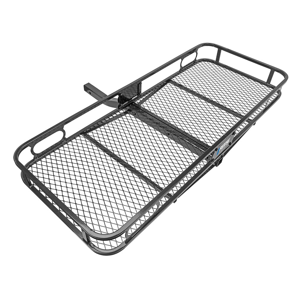 REESE Explore 63153 Rambler Hitch Mount Cargo Carrier, 60 X 24 Inches, Fits 2 Inch Receivers, 500 lbs. Capacity