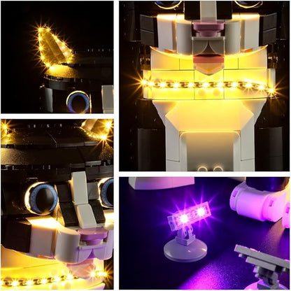 LIGHTAILING Light for Lego-21349 Tuxedo Cat - Led Lighting Kit Compatible with Lego Building Blocks Model - NOT Included The Model Set