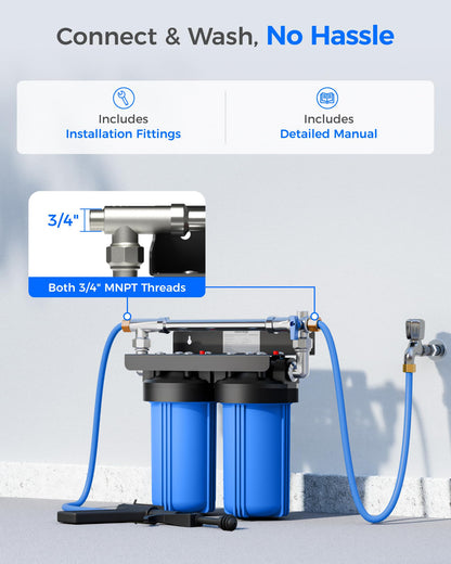 Waterdrop Spotless Car Wash System with Resin, Deionized Water System, Spot Free, Works for All Vehicles, RV, Motorcycles, Windows, Boats, Planes and More, No Towel Drying