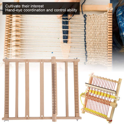 Ichiias DIY Weaving Loom, 45 X 35 X 2.2cm Weaving, Kits Set Weaving Looms for Mats Scarves Carpets Tapestries