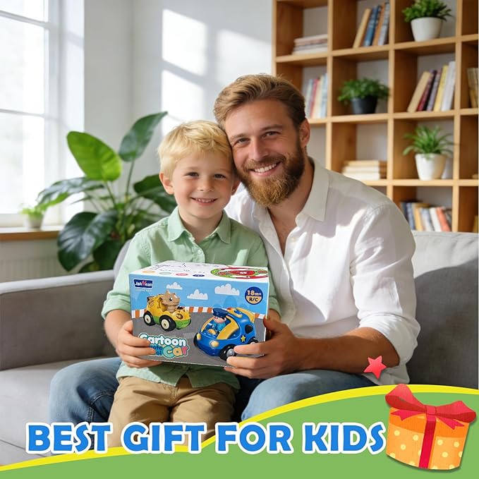 Remote Control Dinosaur Car for Kids - Dino RC Car Toys for Toddler Ages 18+ Months with Lights and Music Birthday Gifts for Boys Ages 2 3 4 5 Years Old