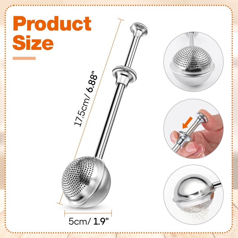 Artoshin Powdered Sugar Flour, Powdered Sugar Shaker Duster Flour Dispenser Shaker with 18/8 Stainless Steel One-handed Operation Shaker Duster for Sugar Flour and Spices