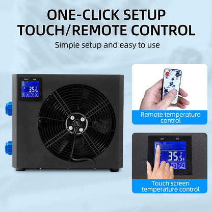Ice Bath Water Chiller for Cold Plunge Tubs, 1.0HP Water Chiller Machine, Hydroponic Cooling System, Fish Tank Chiller with Upgraded LED Display
