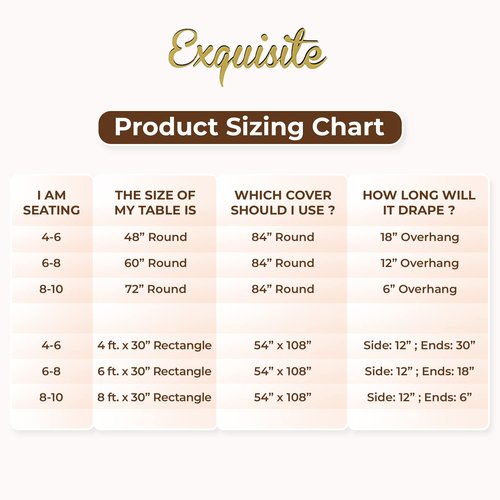 Exquisite Party Solids 6-Pack Premium Plastic Tablecloth 54in. x 108in. Rectangle Plastic Table Cover - Gold