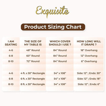 Exquisite Party Solids 6-Pack Premium Plastic Tablecloth 54in. x 108in. Rectangle Plastic Table Cover - Gold