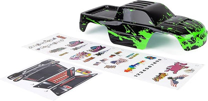 SummitLink Custom Body Compatible for 1/10 Scale RC Car or Truck (Truck not Included) (Muddy Green Over Black)