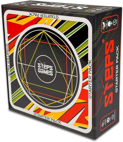 Steps Games Starter Pack Wooden Board Game – Unique Skill-Based Family Game Party &amp Travel Game Gift Fun for Kids and Adults