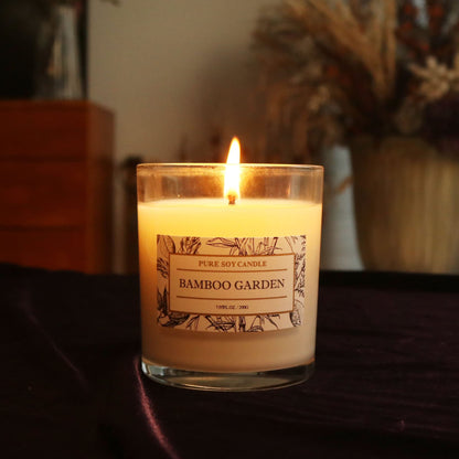 Aronica High End Hostess Gifts for Woman, Bamboo Jasmine Candle, Soy Candles for Home Scented, Non Toxic New Home Candle, Natural Summer Candles