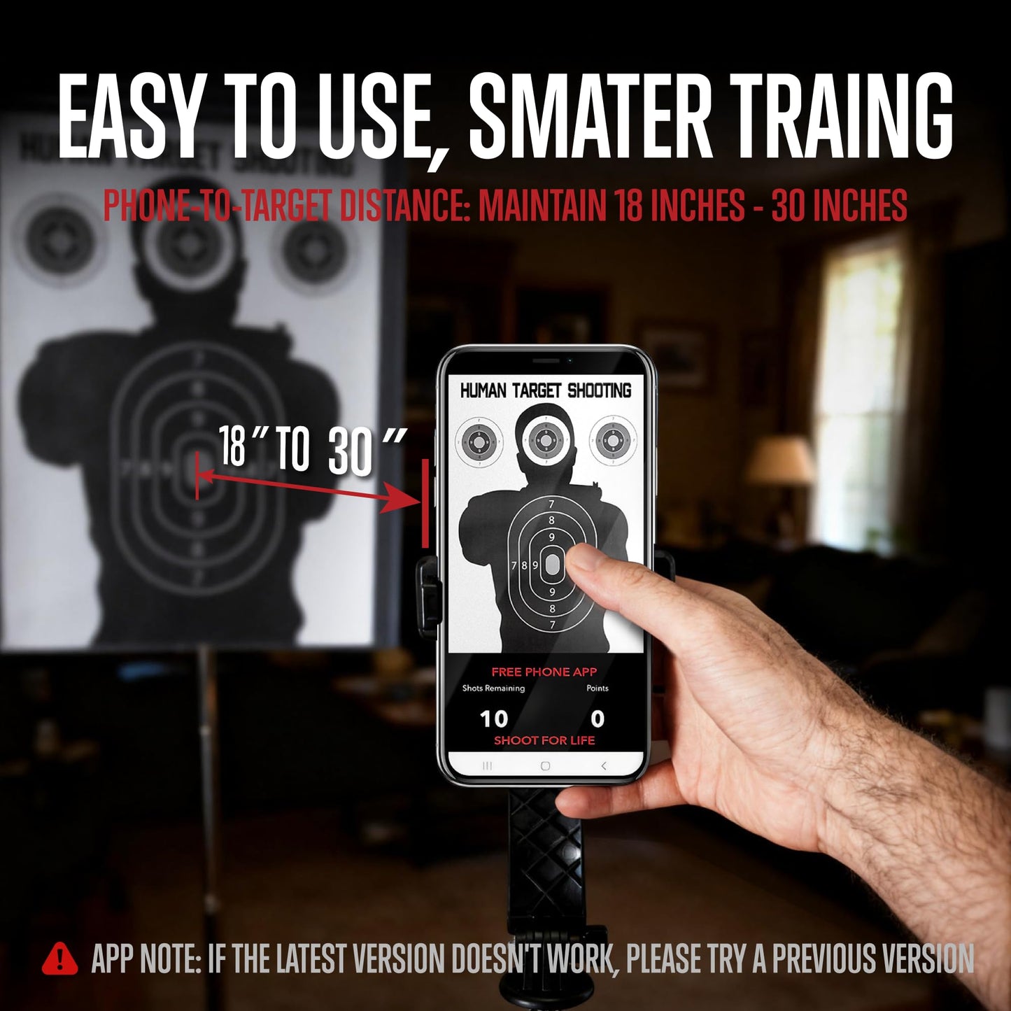 GLORYFIRE Dry Fire Laser Training System - Safe & Economical Practice Without Live Ammo, Home Training Compatible with App for Performance Tracking - with Cartridge, Targets & Holderes