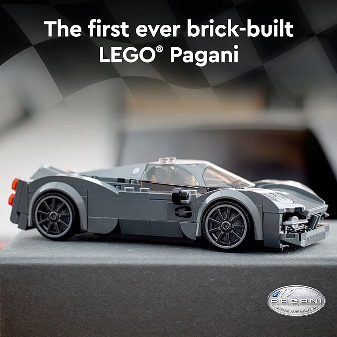 LEGO Speed Champions Pagani Utopia 76915 Race Car Toy Model Building Kit Italian Hypercar Collectible Racing Vehicle 2023 Set