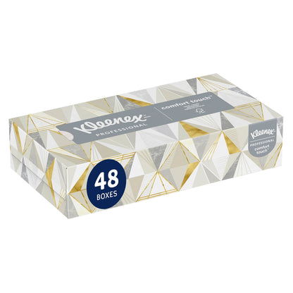 Lightning Nuggets N100SEB Super Economy Box Fire Starter, Tan Brown, 100 Count (Pack of 1) & Kleenex® Professional Facial Tissue (21606), 2-Ply, White, Flat Facial Tissue Boxes for Business
