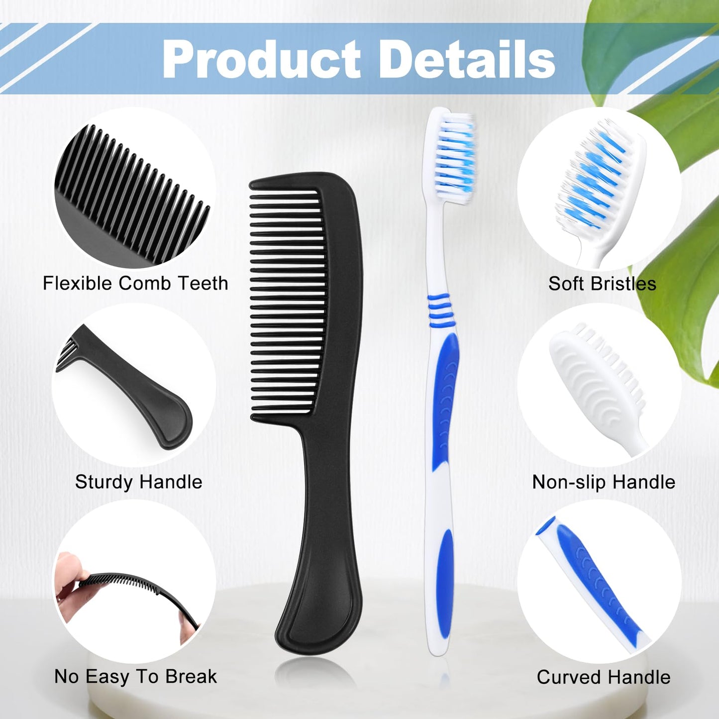 SLequipo Pack of 100 Hygiene Kit, Hygiene Kit Bulk, Individually Packed, Travel Hygiene Kit with Toothbrush, Toothpaste, Comb, Shampoo, Soap and Floss Picks, Home, Suitable for Hotel, Camping, Travel