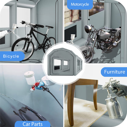 GZKYYLEGS Inflatable Paint Booth 13.5X8.5X8.5Ft with 750W Blower, Professional Portable Inflatable Spray Booth Tent for Motorcycles, Auto Parts, Furnitures or Other Items Painting and Drying