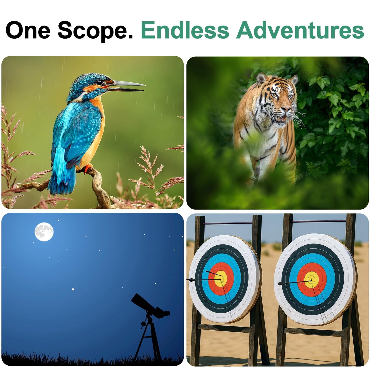 Gosky Flagship 25-75x80 Spotting Scope - Spotting Scopes with Tripod, Carrying Bag and Quick Phone Holder BAK4 Waterproof Spotter Scope for Bird Watching Target Shooting,Upgraded Version