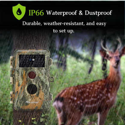 BLAZEVIDEO 2-Pack Trail Camera 64MP 1296P Video, 940nm No-Glow Night Vision, 70° Focused PIR Detection (Fewer False Alerts), 0.3s Trigger Motion Activated IP66 Waterproof Game Cam for Wildlife & Yard