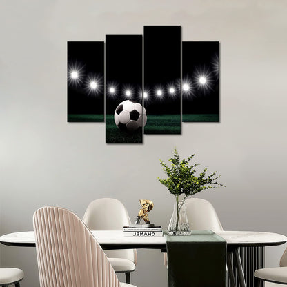 First Wall Art - Eleven White Lights and A Soccer Wall Art Painting Pictures Print On Canvas Art The Picture for Home Modern Decoration