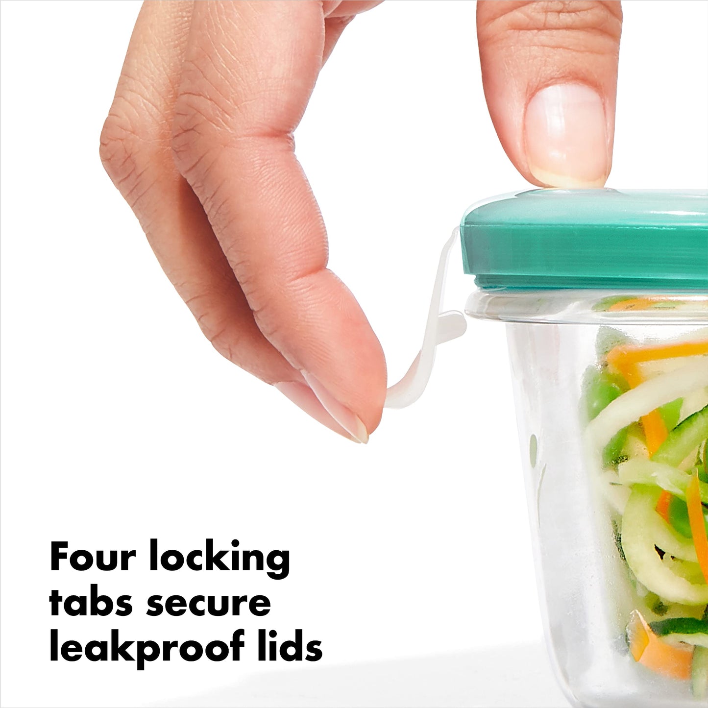 OXO Good Grips Smart Seal Leakproof Airtight Glass & Plastic Food Storage Container Set