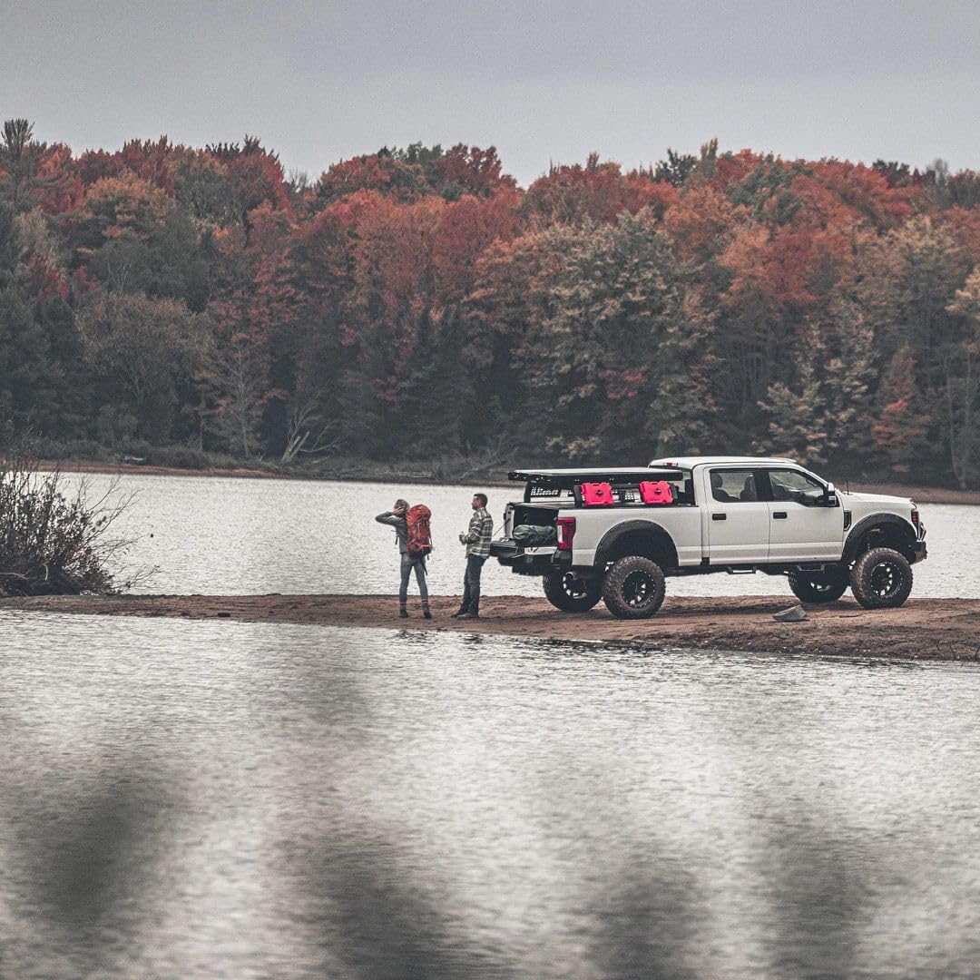RealTruck GoRack/Overland Truck Rack | Fits 2015-2024 Ford F-150, 5.5' Bed - Black | 9250101