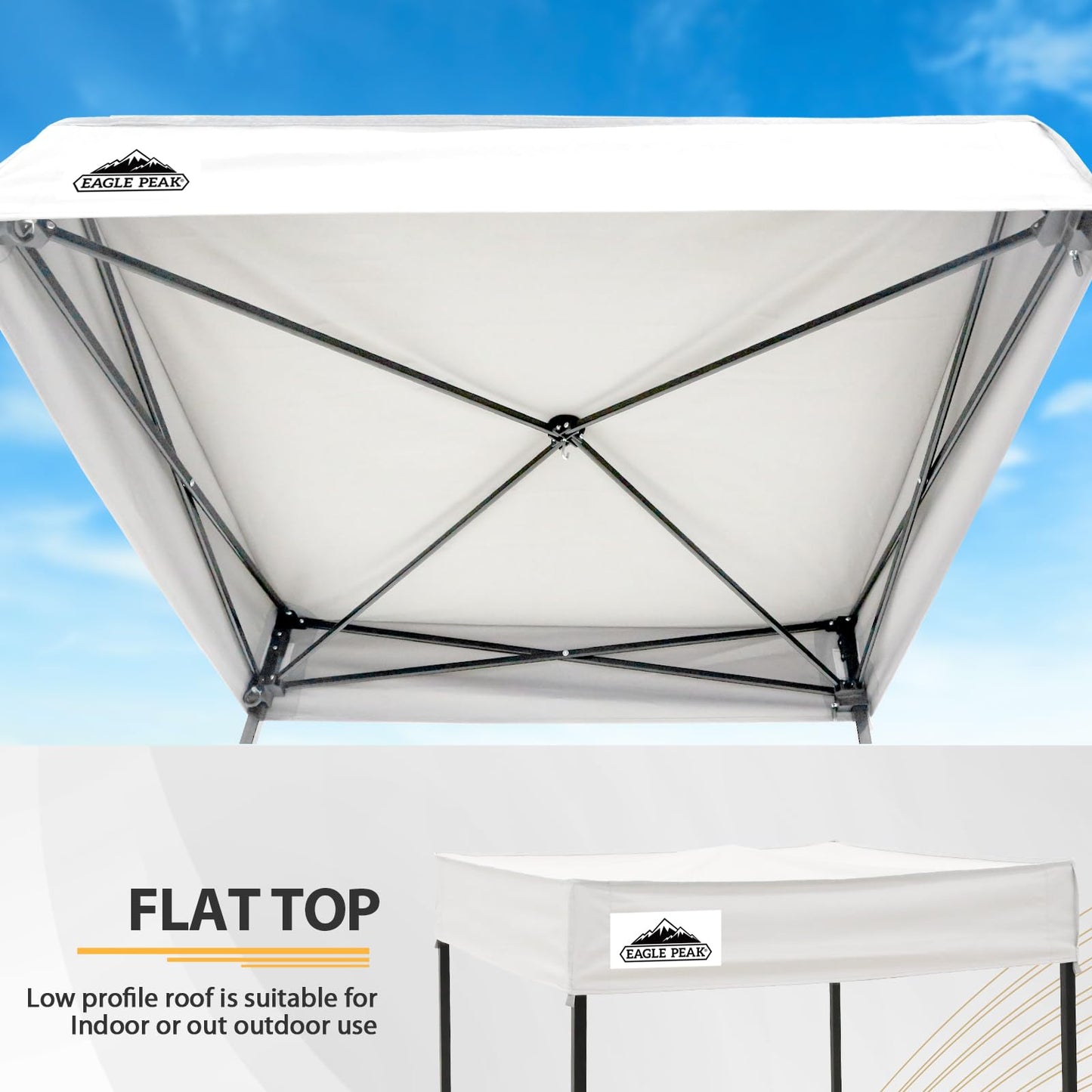 EAGLE PEAK Flex Compact 4x4 Pop-up Canopy Changing Room, Portable Privacy Dressing Room for Indoor Fashion Photoshoots, Camping, or Pool, White