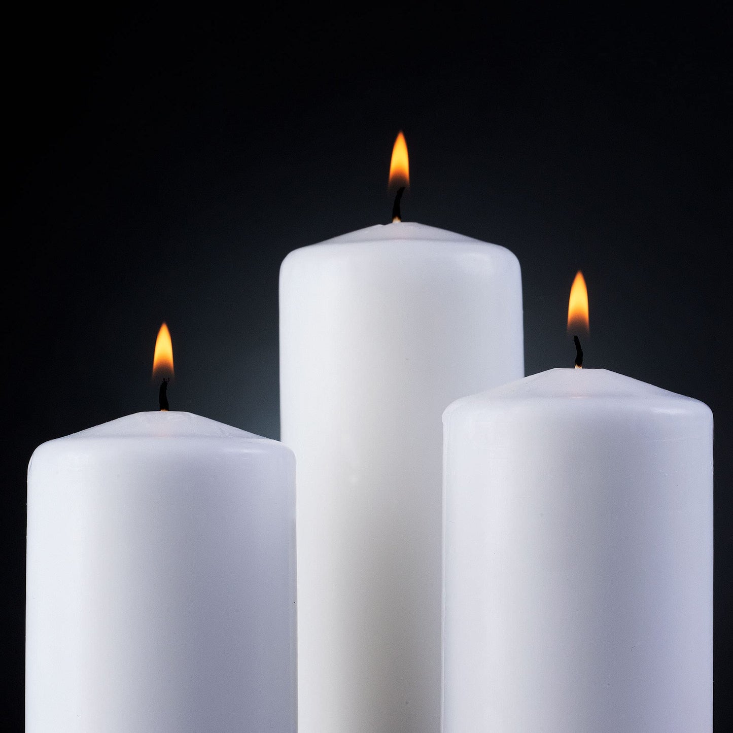 SPAAS White Dripless Pillar Candles - 9 Pack | 6 Inch Large White Unscented Candles for Home Decor, Memorial, Vigil, Parties, Wedding, Decorative Lantern