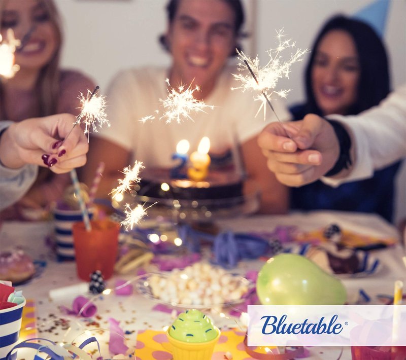 Plastic Tablecloth Disposable Blue (12 Pack) Bulk - Ultra Heavy Duty Table Cloth Rectangle (54” x 108”) 6 Foot or 8 Foot Tables, Premium Royal Blue Party Table Cloths Birthdays Christmas [12 Pack]
