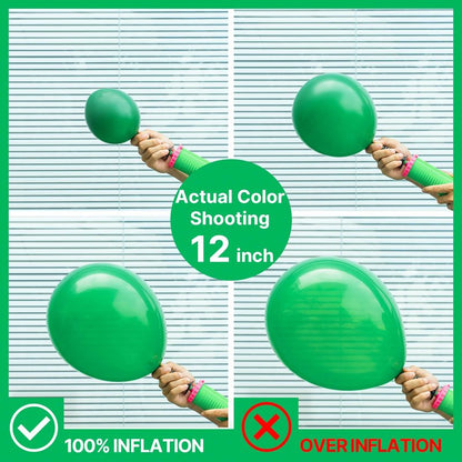 PartyWoo Green Balloons 100 pcs Different Sizes of 36 18 12 10 5 Inch Green Balloon Arch Kit Garland for Birthday Baby Shower Graduation Dinosaur Jungle Golf Football Theme Party Decorations Green-Y24