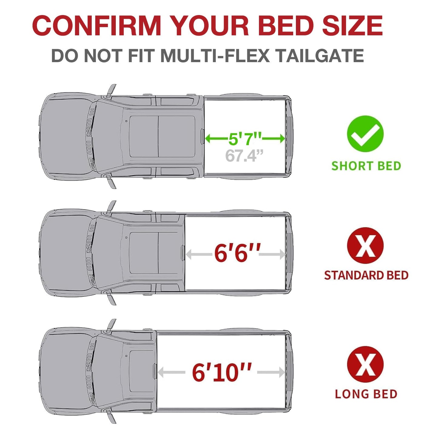 5'7"(67.4") Hard Tri-Fold Tonneau Cover Fit for 2009-2024 Ram 1500 (Without Ram Box) Styleside Pickup Truck Bed,5.6/5.7FT,Black