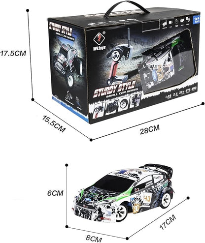 Wltoys K989 RC Drift Car 3pcs Upgraded 500mah Battery 1/28 RC Car 2.4G Remote Control Cars 4WD Tabletop Drift Rc Car 30km/h Mini Car for Kids Gifts