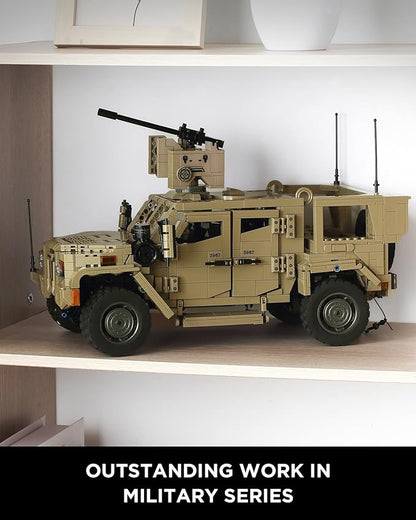 JLTV Building Blocks for Adults Military Vehicles Building Sets Collectible Car Building Kit for Adults (2479 Pcs)