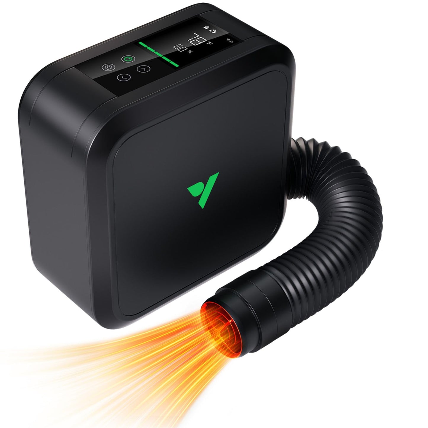 VIVOSUN AeroFlux Smart Grow Tent Heater with Thermostat, 700W PTC Heating, Compact & Portable with VPD, APP Control & Overheat Protection, Included Extension Hose for Grow Tents, Rooms, Greenhouses