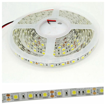 LEDMY Flexible LED Strip Lights SMD5050 300 LEDs 16.4Ft 24V Daylight White IP20