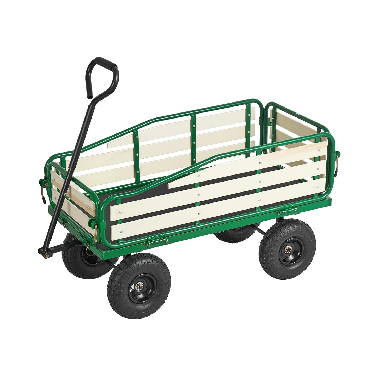VEVOR Pull Along Kids Wagon, Rolling Toy Cargo Wagons for Kids, Outdoor Children Stroller Wagon for Beach Gardening Camping Essentials with Removable Sides