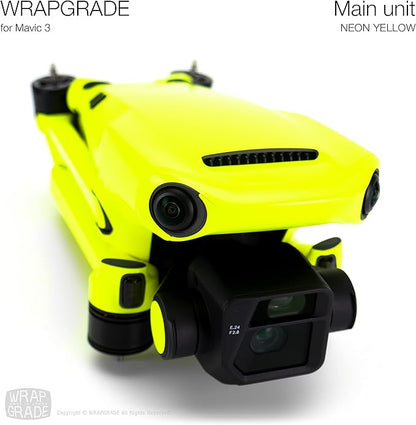 WRAPGRADE Skin Compatible with DJI Mavic 3 Pro (NEON Yellow)