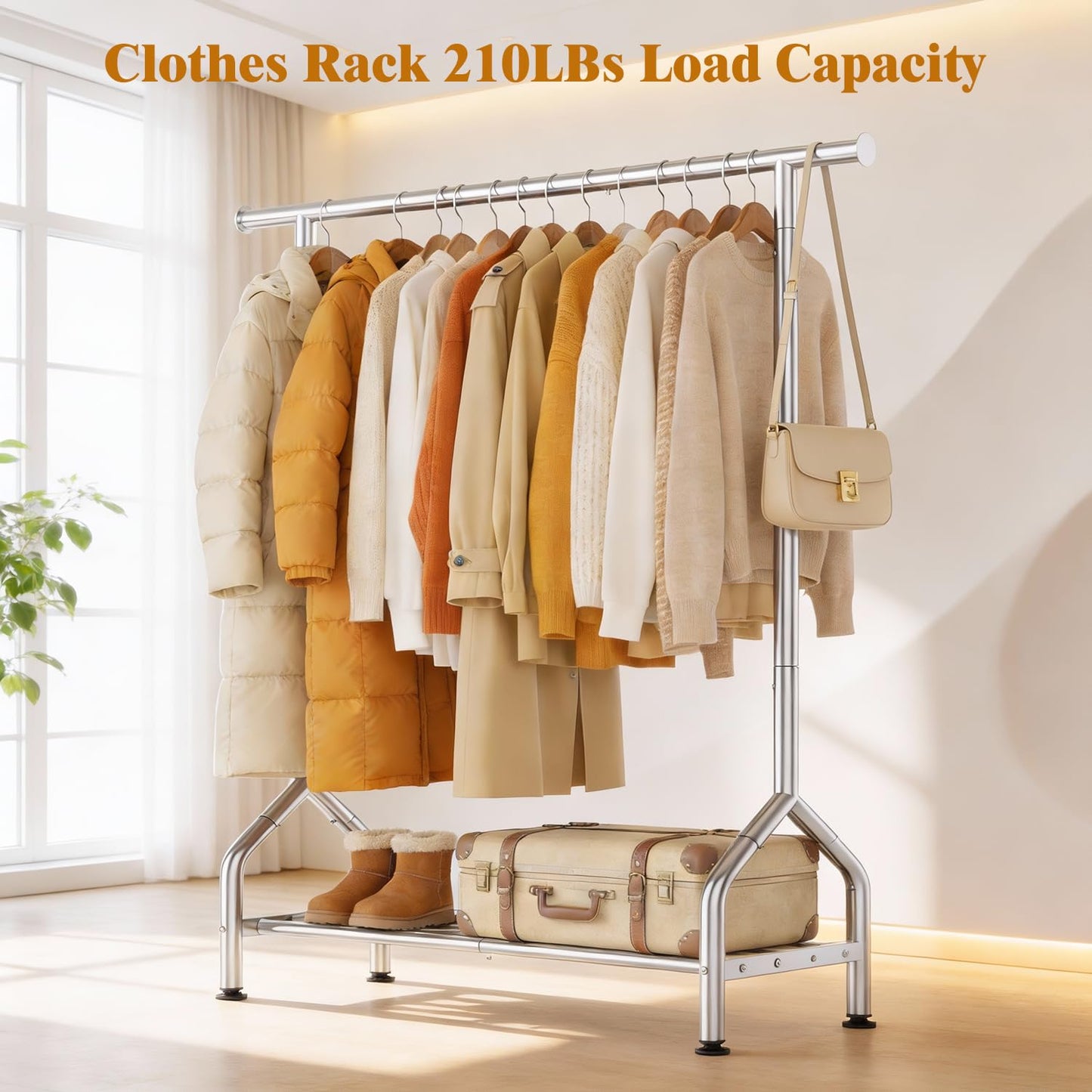 EAGMAK Heavy Duty Clothing Racks for Hanging Clothes 720 Lbs and Sturdy Clothing Racks