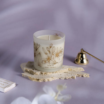 ROMIIE ZOI Scented Candle - Sweet Vanilla - 6oz Soy Wax Candle for Home, Gifts for Women