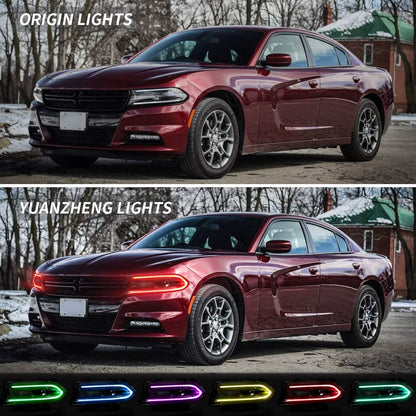 VLAND Headlights Assembly For Dodge Charger 2015-2023 (Fit For Factory Halogen Model Only)