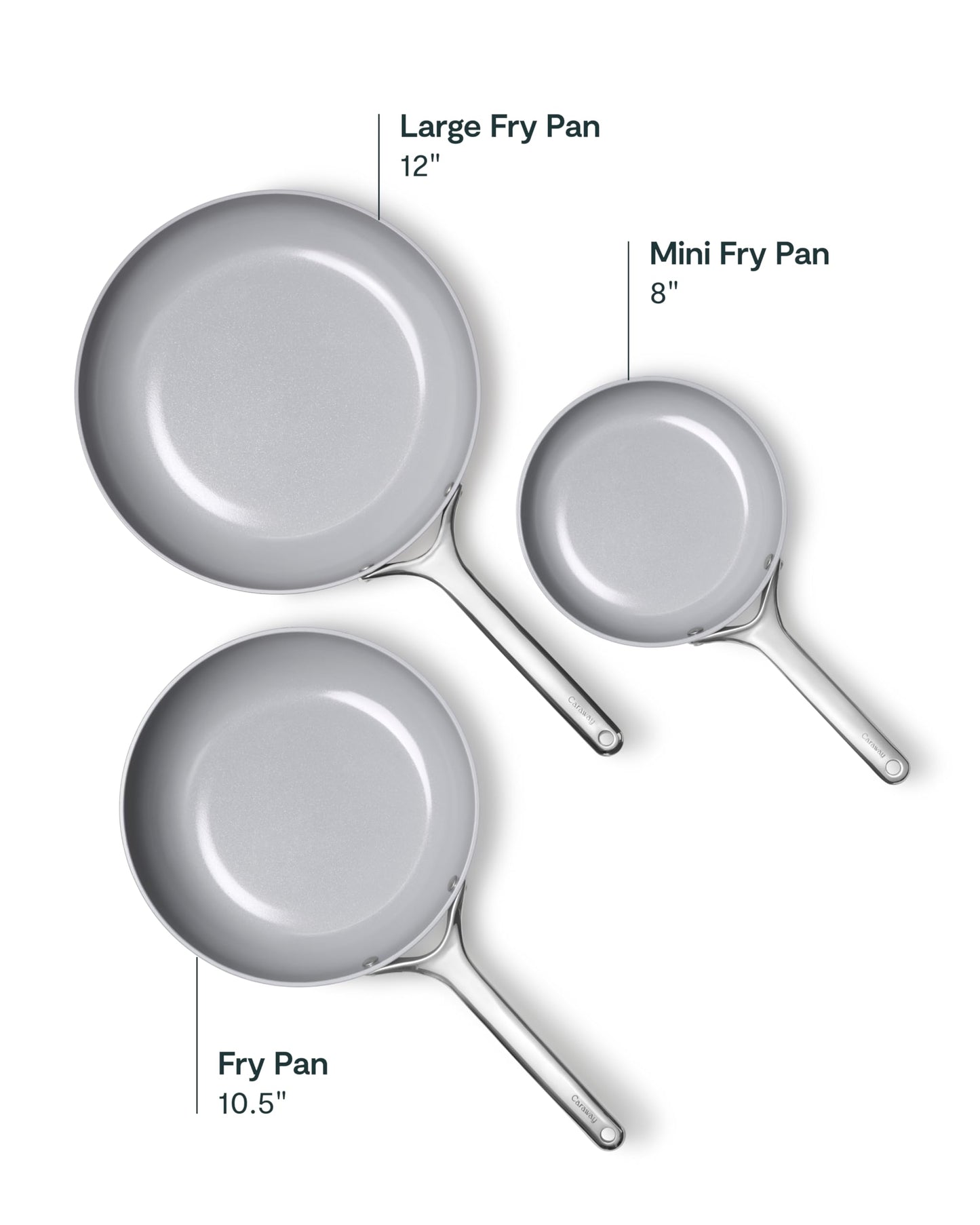 Caraway Nonstick Ceramic Mini Fry Pan (1.05 qt, 8") - Non Toxic, PTFE & PFOA Free - Oven Safe & Compatible with All Stovetops (Gas, Electric & Induction) - Sage