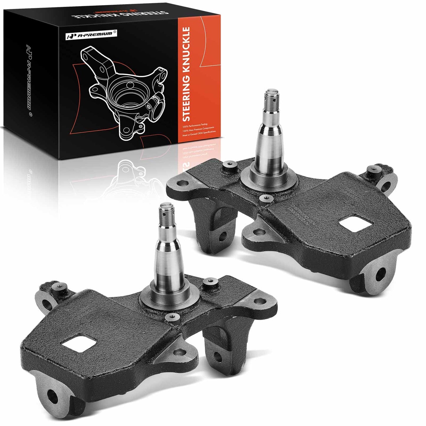 A-Premium 2 x Front Suspension, 2 inches Drop Spindles Compatible with Ford F-150 1997-2003, Expedition 1997-2002, F-150 Heritage 2004 & Lincoln Navigator 1998-2002, RWD Only