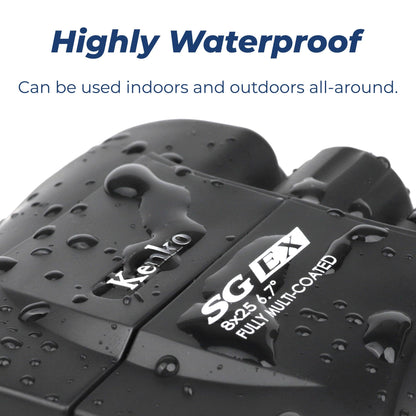 Kenko Binocular SG EX 10x25 WP, Porro Prism, Water Proof, Compact Design, for Outdoor and Bird Watching, Concert 612101