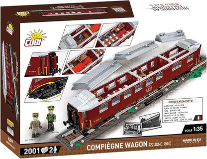 COBI Historical Collection WWII Compiègne Wagon Building Set 2001 Pieces