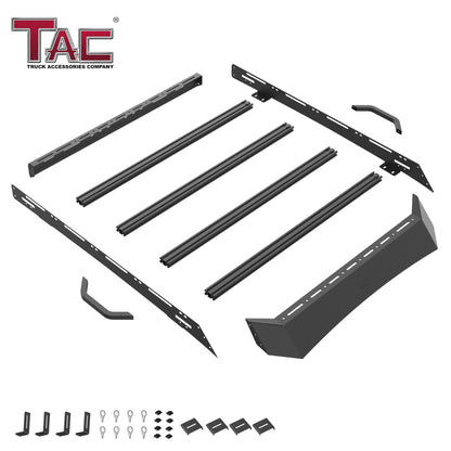 TAC Roof Rack Compatible with 2024-2026 Tacoma Double Cab Truck Cross Bar Cargo Canoe Bike Kayak Snowboard Luggage Upper Storage Carrier Truck Outdoors Gear