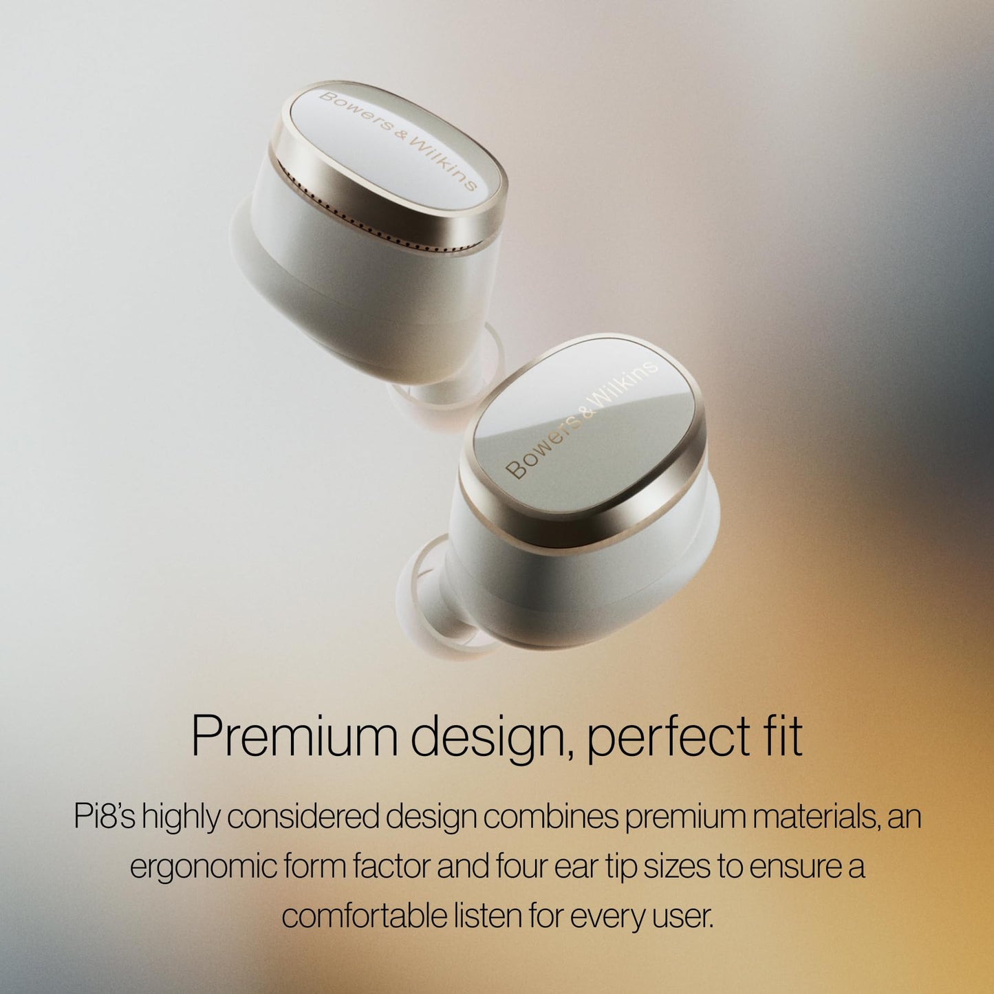 Bowers & Wilkins Pi8 Bluetooth Wireless Earbuds (Anthracite Black), in-Ear Bluetooth Earphones with Qualcomm Chipset & aptX Lossless, Active Noise Cancelling Earbuds, 3 Built-in Mics, 15-Min Charging