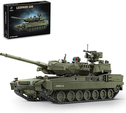 Leopard 2 A8 Army Tank Building Sets Military Vehicles Model Kits Collectible for Boys Adults - 2306Pcs