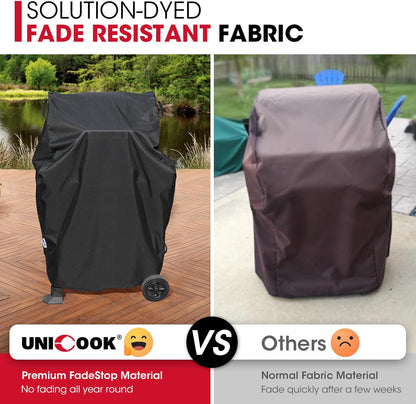 Unicook 32-Inch Heavy Duty Waterproof Grill Cover - Fits 2 Burner Gas BBQs | All-Weather Protection