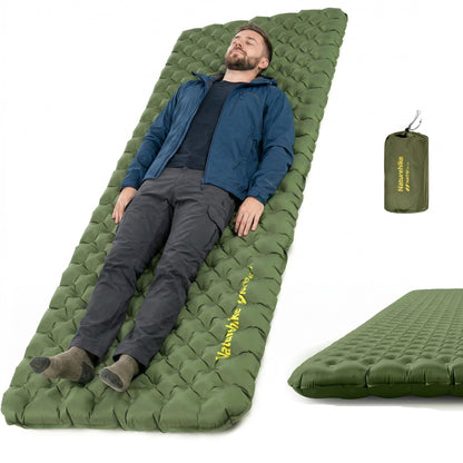 Naturehike 27oz Ultralight Sleeping Pad, Insulated Inflatable Sleeping Pad 4.6R, Lightweight Sleeping Mat for Camping, Hiking, Backpacking, with Air Pump Sack