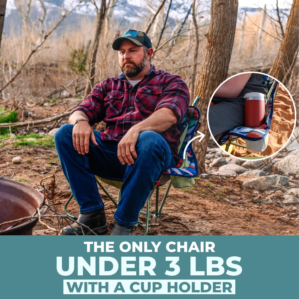 Grand Trunk Stonefly Seat Rockable Chair with Cup Holders and Underseat Pocket - 450D Poly 7000 Series Aluminum