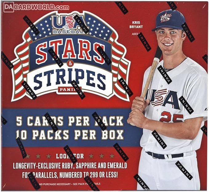 USA Baseball 2015 Stars &amp Stripes Trading Card RETAIL Box