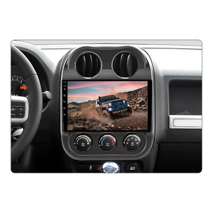 Binize Android 13 Car Stereo Radio Head Unit Compatible with Jeep Compass/Patriot 2010 2011 2012 2013 2014 2015 2016 Carplay Android Auto Touch Screen Bluetooth with GPS,FM,Backup Camera